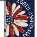 3 x 250th Anniversary America Garden Flag, 250 Anniversary USA Flag Patriotic Banner 250 Years of Freedom Yard Sign 4th of July Double-Sided Waterproof 1776-2026 Commemorative Flag 12x18 Inch