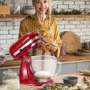 Gdrtwwh Glass Bowl for KitchenAid 4.5-5 Quart Tilt-Head Stand Mixer,Replacement with KitchenAid Artisan Mixer Glass Bowl