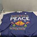 I Come In Peace I'm Peace Matching Ugly Christmas Sweater Pullover Hoodie XL