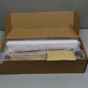 Forbena White Floating Shelves for Bathroom Organizer Over Toilet, Bathroom Shelves Wall Mounted with Towel Rack, Corner Wall Shelf for Bedroom Decor Kitchen Storage (White-Dark Grey, Set of 2)