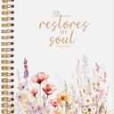 Christian Floral Spiral Notebook Journal for Women 5.5x8.3 Inch