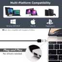 USB Microphone, 360 Degree Adjustable Gooseneck Design, Mute Button & LED Indicator, Noise-Canceling Technology, Plug & Play, Compatible with Windows & MacOS
