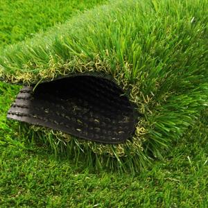Heyroll Artificial Grass Thick Turf Rug 3 ft x 8 ft, 35MM Outdoor Indoor Fake Grass Mat, Astro Turf Lawn for Dogs Pets, Synthetic Grass Rug with Drainage Holes & Rubber Backing/Custom Size