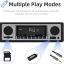 Classic 7" Single Din Car Radio,Bluetooth Car Stereo, FM Radio,Car Audio Receiver, Voice Control,Hands-Free Calling, Built-in Microphone,USB/SD/AUX,Support MP3/WMA/WAV, Dual.Car Multimedia Player