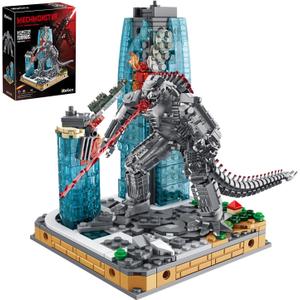 Monster Dinosaur Action Model with Heat Ray & New Empire Building Block Set, Idea Christmas, Birthday Gifts for Adults,Teens, Kids (375PCS)