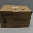 12 Pack LED Edison Bulbs, 6W, Equivalent 60W, High Bright 2700K Warm White,750 Lumens, Non-Dimmable, E26 Medium Base ST58 Antique Filament Bulbs with 83+ CRI for Ceiling Fan Bathroom Porch
