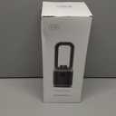 Misby Desk Fans Small Quiet, 13 Inch Bladeless Table Fan, 9 Speeds for Powerful Airflow, 70 Oscillating Fan with Night Light and Timer, Desktop Cooling Fan for Bedroom, Office, Nightstand, Grey