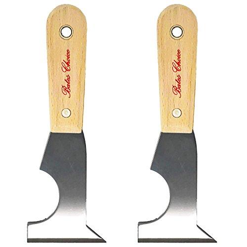 Bates- Paint Scraper, Taping knife, Pack of 2 Putty Knife Scraper, Scraper, 5 in 1 tools, Spackle Knife, Caulk Removal Tool, Painters Tool, Paint Can Opener, Paint Remover for Wood, Wallpaper Scraper,Set Of 2