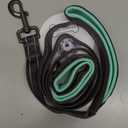 VIVAGLORY Twingrip Dog Leash, Double Handle Dog Leash for Training & Walking with Traffic Handle & 2 Loop, Traffic Control Reflective Heavy Duty for Puppy Pet, 5ft x 1in, Grey