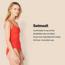 Amazon Essentials Women's One-Piece Coverage Swimsuit (Available in Plus Size) (6X, Violet)