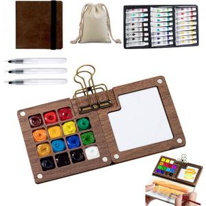 Mini Travel Watercolor Paint Set Portable Watercolor Kit watercolor set for Artists and Beginners