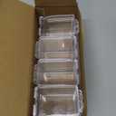 Clear Seasoning Box, 4 Piece Seasoning Rack Spice Pots, Plastic Storage Container Condiment Jars with Lids and Spoon, Storage Container Spice Jar for Salt Sugar Tea Herbal Coffee Beans