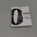 Fitness Tracker with 24/7Heart Rate, Blood Pressure, Sleep Tracking, Calorie, Activity Tracker with 1.1" AMOLED Color Screen, Waterproof Step Tracker for Android iPhones Women Men (Black)