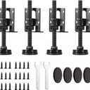 4 Pack Heavy Duty Adjustable Leveling Feet - Furniture Levelers for Workbench, Table, Cabinet, Wardrobe