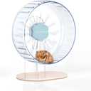 Bucatstate Super Silent Hamster Wheel Hamster Accessories Hamster Running Toys Small Animals Exercise Wheels Transparent 10.2 Inches
