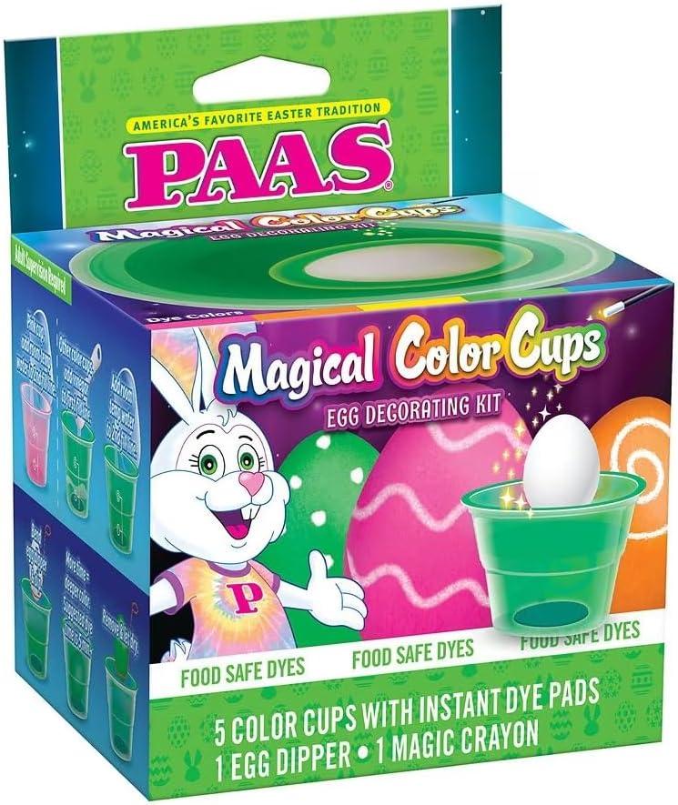 PAAS Magical Color Cups Egg Decorating Kit - America's Favorite Easter Tradition