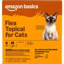 Amazon Basics Topical Flea Treatment for Medium Cats (5-9 Pounds), 4 Count