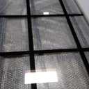 Black Grid Sliding Shower Door 55-60" W x 72" H, Matte Black, Single Sliding Door, Framed, 1/4" (6mm) SGCC Tempered Glass, Reversible Installation