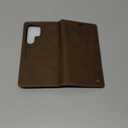 PlusnapX Wallet Case for Samsung Galaxy S25 Ultra Compatible with Magsafe, 2-in-1 PU Leather Flip RFID Blocking Card Holder Stand Shockproof Magnetic Detachable Cover for Galaxy S25 Ultra, Brown