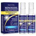 5% Minoxidil for Men and Women Hair Growth: Minoxidil Spray Hair Regrowth Treatment Serum with Biotin & Rosemary -Stop Hair Thinning and Hair Loss For Stronger Thicker Longer Hair (2.03 Ounce (Pack of 2))