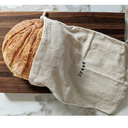 Set of 2 Extra Large Farmhouse Natural Linen 12"x15" Artisan Boule Bread Bags, Reusable Drawstring Bag for Homemade Bread Storage, Perfect for Bakers, House Warming, Now in Natural or Black Color!