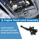 Hood Latch Assembly for Acura 2013-2017 Engine Hood Latch Lock Release No.74120TX4A51 1 Pcs