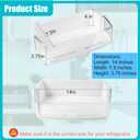 AAP73631502 Refrigerator Door Shelf Basket Bin (Top Right) Compatible with lg/kenmore Refrigerator Door Shelf Parts,Replacement for EAD61445219, 2443758, AP4563994, PS2581944 (2 Pack)