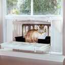 VistaLoo Window Catio, Perch & Litter Box  Premium Outdoor Freedom for Indoor Cats, Natural Odor-Free Living & Enrichment, All Weather Comfort, Easy Clean, Saves Space, 2-Year Protection, USA Made