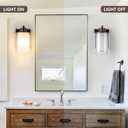 2 Pack Bath Vanity Light Fixtures, Modern Indoor Wall Scone Lighting with Dual Glass Shade, Oil Rubbed Bronze Wall Lamp for Bedroom Mirror Kitchen Living Room Entryway