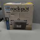 Crock-Pot Locking Lid 6qt Cook and Carry Programmable Slow Cooker Moonshine Green (Grey), 7 Quarts