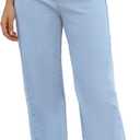 ETTELO Womens Jeans High Waisted Straight Leg Loose Stretchy Lightweight Tummy Control Trendy Jeans for Women 2025 (Blue)