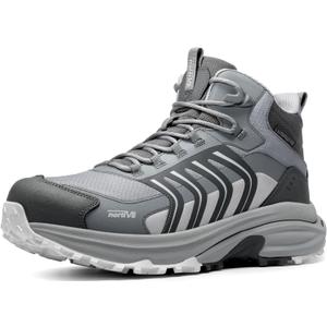 NORTIV 8 Men's Waterproof PRO Hiking Boots Lightweight Outdoor Trekking Camping Climbing Shoes for All Day Comfort Armadillo FieldLite, Size 9