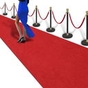 PBHEPJ 3ft x 50ft Extra Thick Red Carpet Runner for Party, Non-Slip TPR Rubber Backed red Rug, Wedding and Events Decorations, Reusable