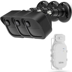3 Pack | All-New Mount for Blink Outdoor 4 and Outdoor Camera 2K+ | Adjustable Design to Improve Viewing Angle | Protective Housing Case Cover | Sync Module Core Mount Included