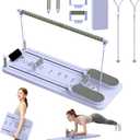 Pilates Board - Upgraded Foldable Pilates Reformer Set for Home Workout | Multifunctional Portable Reformer Pilates Machine