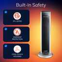 Lasko 29" Ceramic Tower Space Heater with Remote Control - Black - 5586