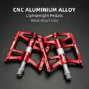 ROCKBROS 4 Bearings Mountain Bike Pedals MTB Padals Platform Flat Bike Pedals Aluminum Alloy 9/16"