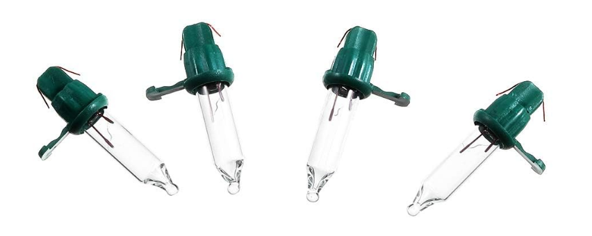 Mudder 15 Count Christmas Tree Replacement Light Bulbs 2.5v 0.425 Watt Replacement Bulb Mini Incandescent Wire String Lights Decoration for Prelit Xmas Tree(Green Base with Warm White Bulb)