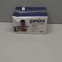 GANIZA Food Processors, Electric Food Chopper with Meat Grinder & Vegetable Chopper - 2 Bowls (8 Cup+8 Cup) with Powerful 450W Copper Motor - Includes 2 Sets of Bi-Level Blades for Fruits/Meat/Nuts (Black)