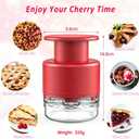 4 x Cherry Pitter - Makmzoon Multi Cherries Corer Stainless Steel Pitter Tool Making Cherry Jam - 7 Cherries