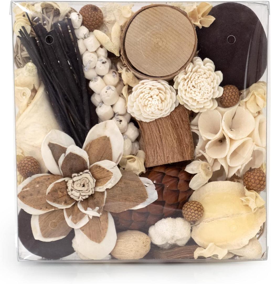 ANDALUCA Maison Box Fragrance Potpourri Decorative Vase & Bowl Filler Home Dcor (Coconut Sandalwood)