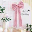 Pink Big Bows Decorations, 25 inchs for Party Decorations Wedding Coquette Decorations Wall Decor Baby Shower Christmas Tree Bows