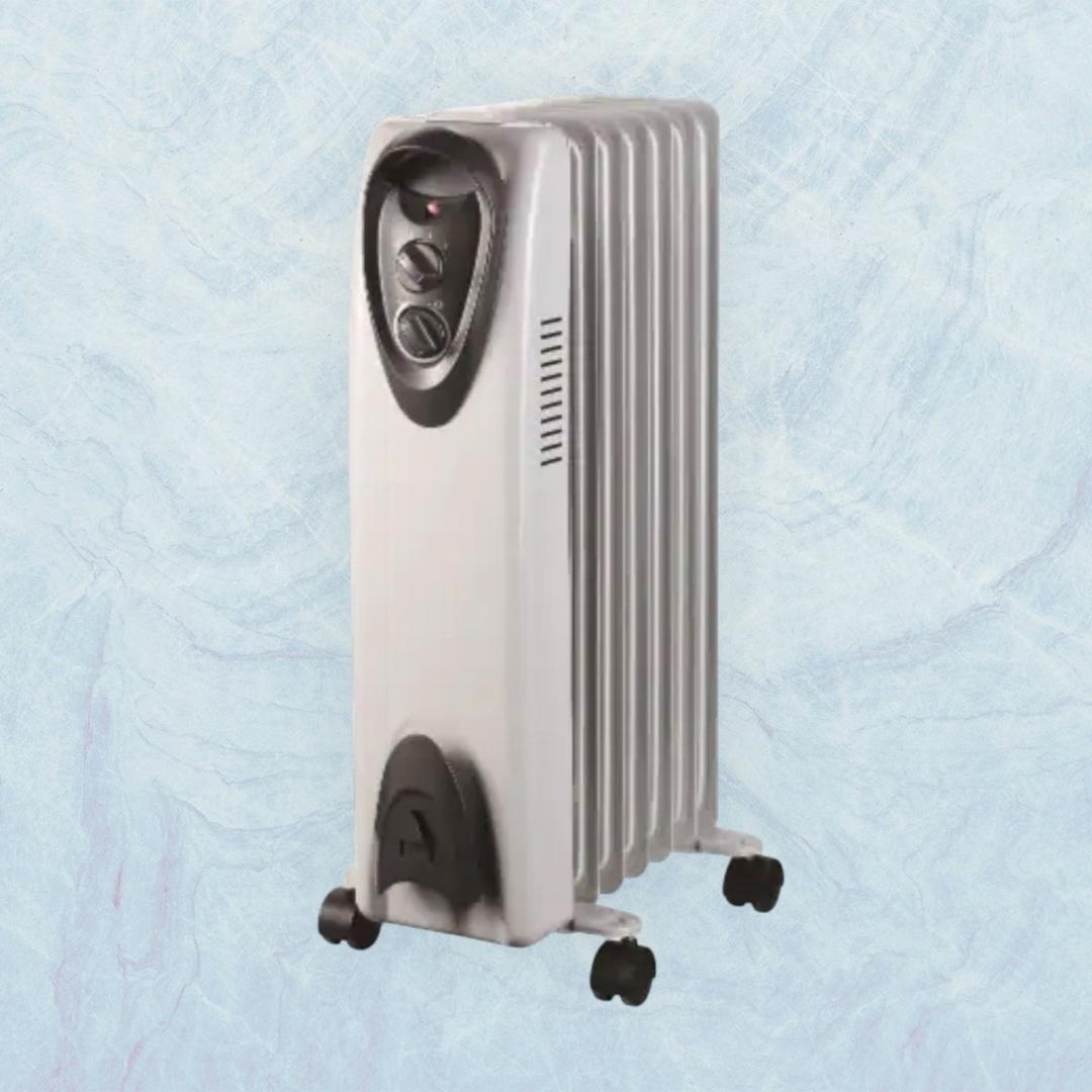 Profusion Oil Filled Heater - Grey, 1500W, 7-Fin
