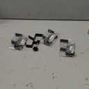 4pcs Adjustable No-Drill Garland Hanger Heavy-Duty Stocking Hooks for Fireplace Mantel Versatile Holiday Decoration for Home Use (Black)