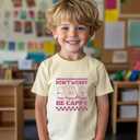 Toddler T-Shirts for Kids Baby Boy Girl Graphic Tees Summer Funny Animal Letter Print Cute Cotton Clothes 2T-8Y (Yellow)