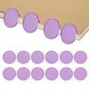 PATIKIL 2 inch Plastic Book Binding Discs, 12 Pack Discbound Expansion Discs Round Binder Rings for DIY Notebook Planner, Purple