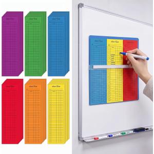  Jetec 300 Pcs Attendance Chart with Magnetic Pocket for Class Management | Colorful Class List, Incentive Chart for Classroom Essentials, Student Behavior Charts and Homework Tracker for Teacher,  11.81"L x 10.43"W x 1.18"Th