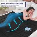 King Size Weighted Blanket for Adults (20 lbs, 80 x 87, Black) Cooling Heavy Blanket for Sleeping Perfect for 190-210 lbs, Breathable Blanket for Adults & Couple All Season, Machine Washable