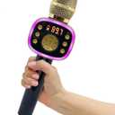 Carpool Karaoke Machine for Kids & Adults, Carpool Karaoke The Mic 2.0 - Wireless & Bluetooth Karaoke Microphone with Voice Changing Sound Effects as White Elephant Gift - Gold & Black