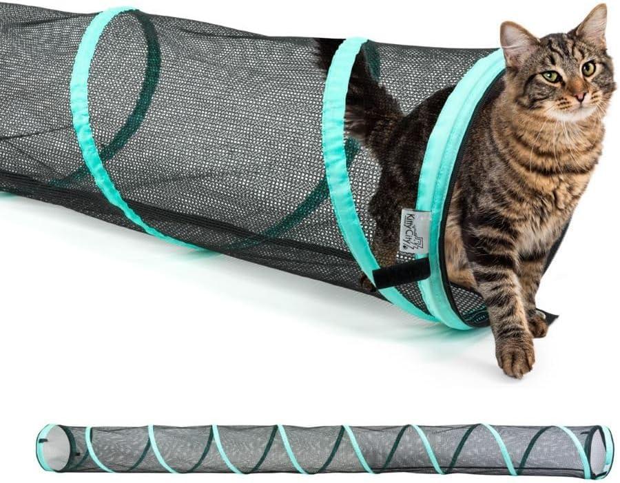 Kitty City Outdoor Catio Furniture and Play Kits for Cats, 10' Tunnel/Medium